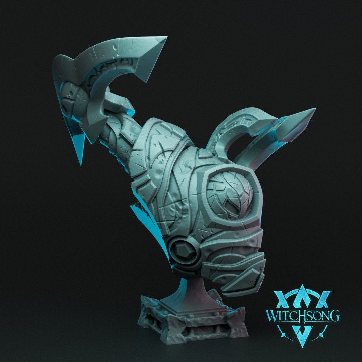 Warhorde Construct, Bust Option | Aussie 3D Printed Miniatures and Terrain