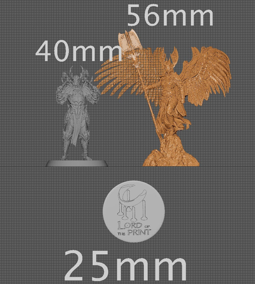 Revna the Valkyrie | Aussie 3D Printed Miniatures and Terrain