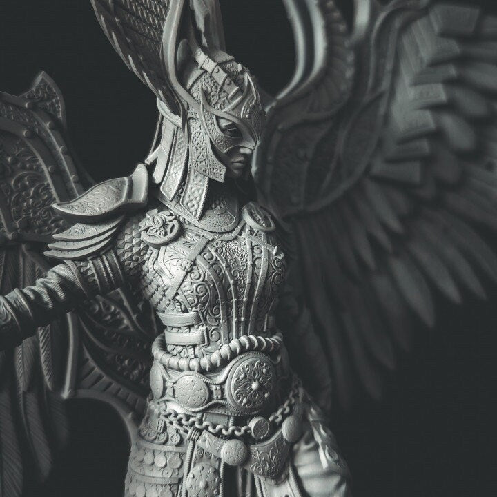 Revna the Valkyrie | Aussie 3D Printed Miniatures and Terrain