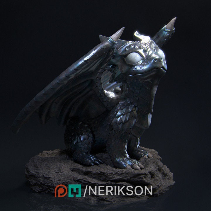 Kaida the Dragon, Certified good boy | Aussie 3D Printed Miniatures and Terrain