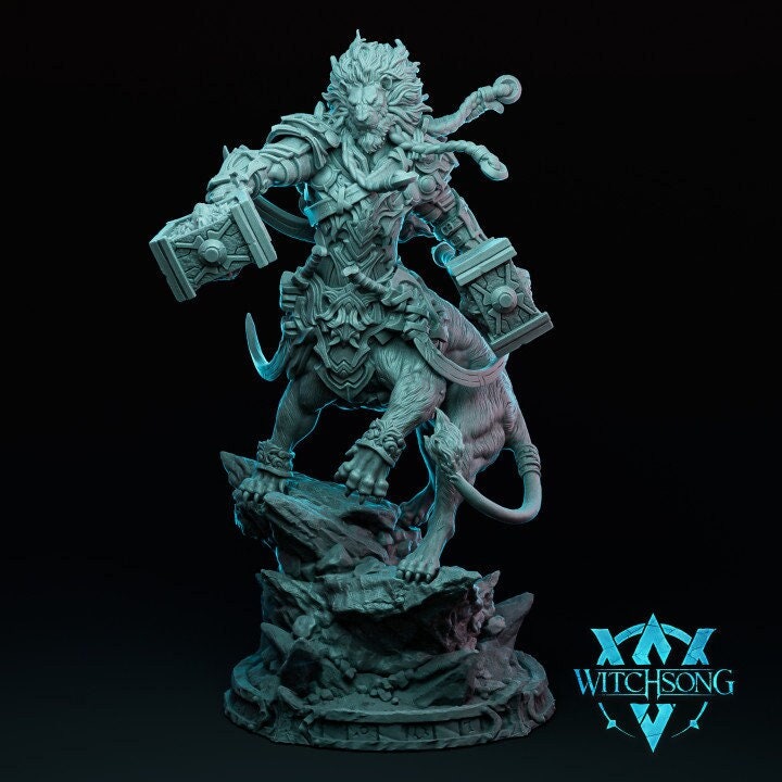 Leoron, Lord of the Lionhorde | Aussie 3D Printed Miniatures and Terrain