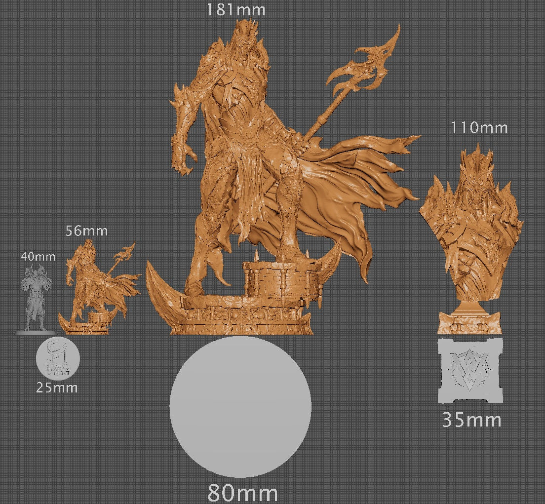 Hades, God of the Underworld | Aussie 3D Printed Miniatures and Terrain