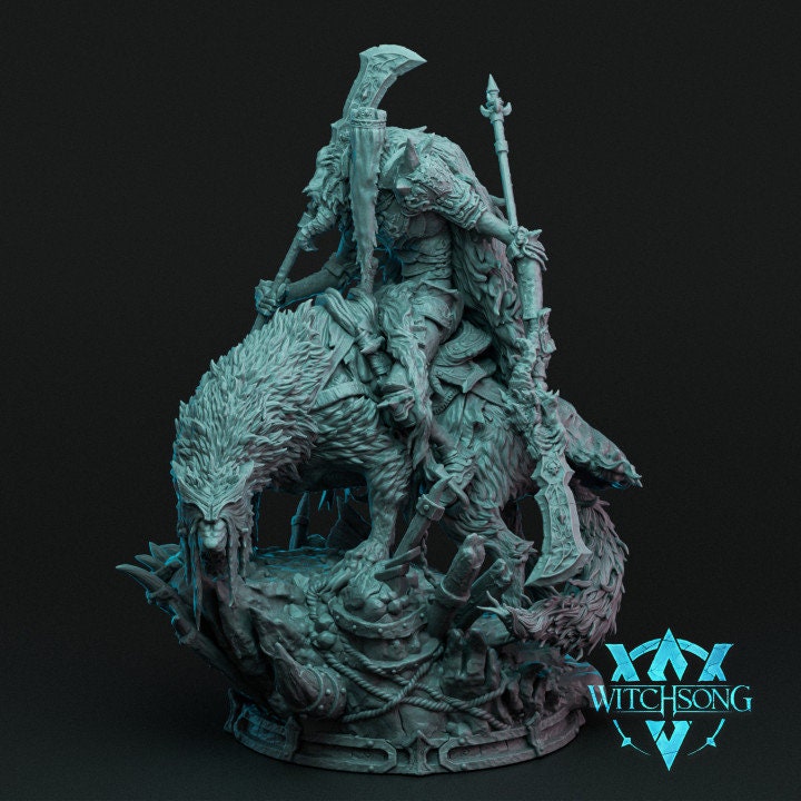 The King on his Dreadhound | Aussie 3D Printed Miniatures and Terrain