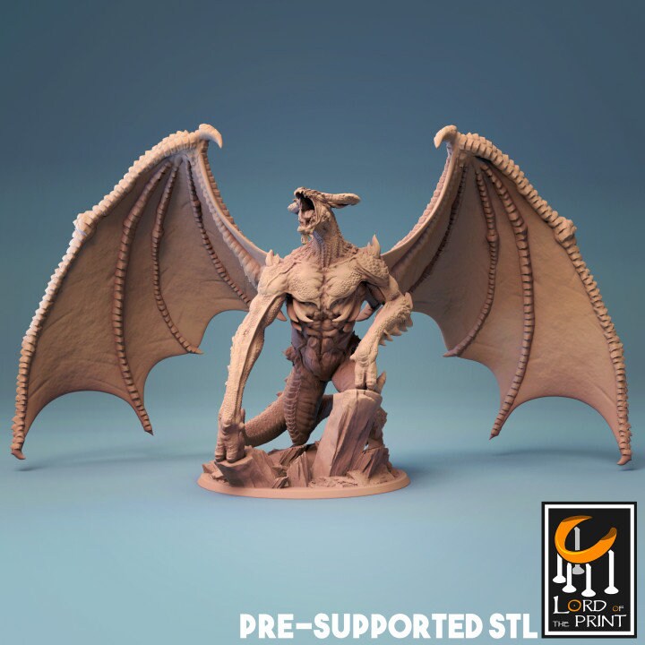 Bat Dragon | Aussie 3D Printed Miniatures and Terrain