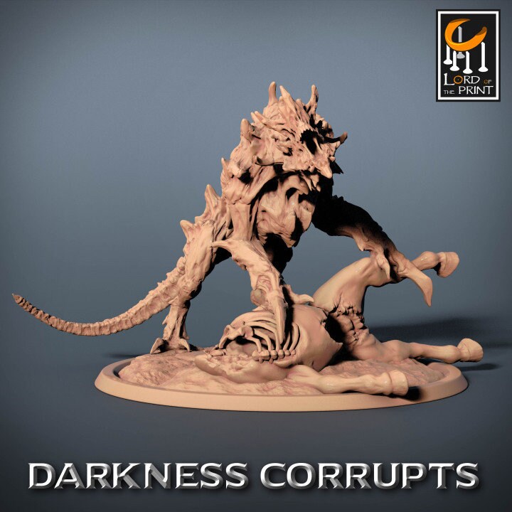 Alpha Hellhounds, 2 Poses | Aussie 3D Printed Miniatures and Terrain