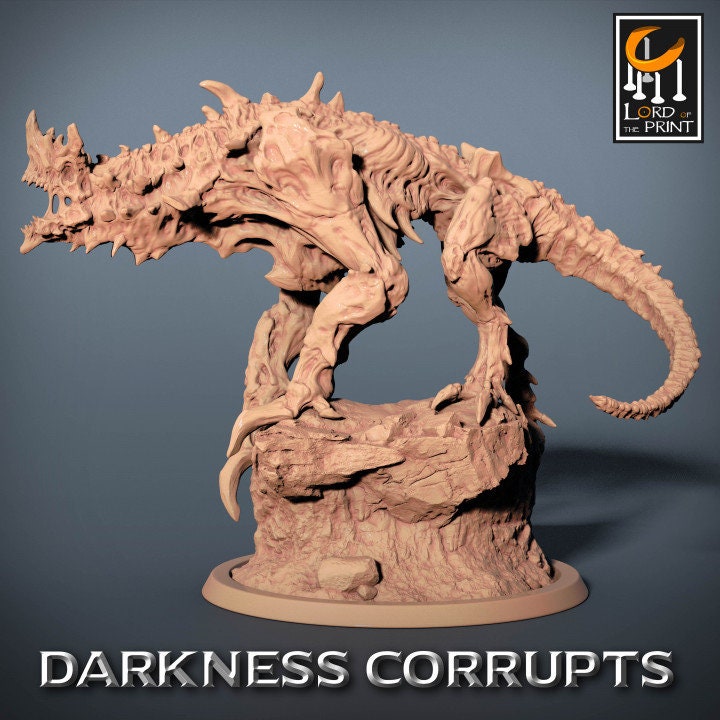 Alpha Hellhounds, 2 Poses | Aussie 3D Printed Miniatures and Terrain