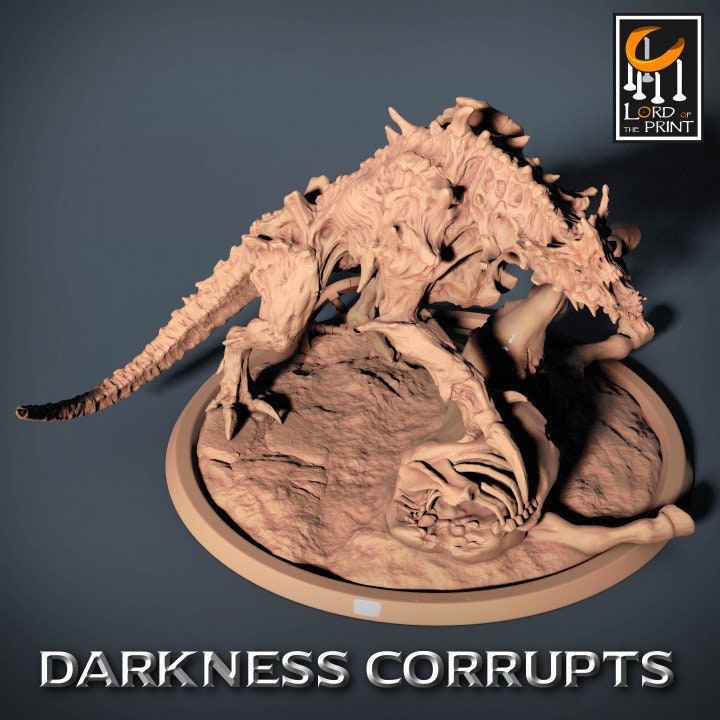 Alpha Hellhounds, 2 Poses | Aussie 3D Printed Miniatures and Terrain