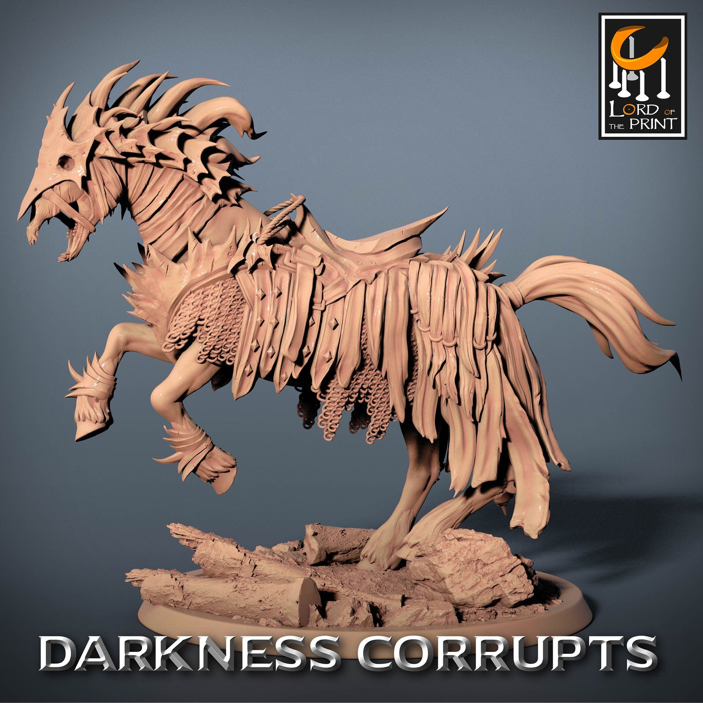 Corrupted Horses, 5 poses, P1 | Aussie 3D Printed Miniatures and Terrain