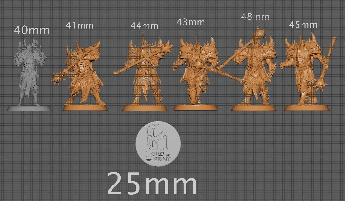 Dark Knight Mace Squad | Aussie 3D Printed Miniatures and Terrain