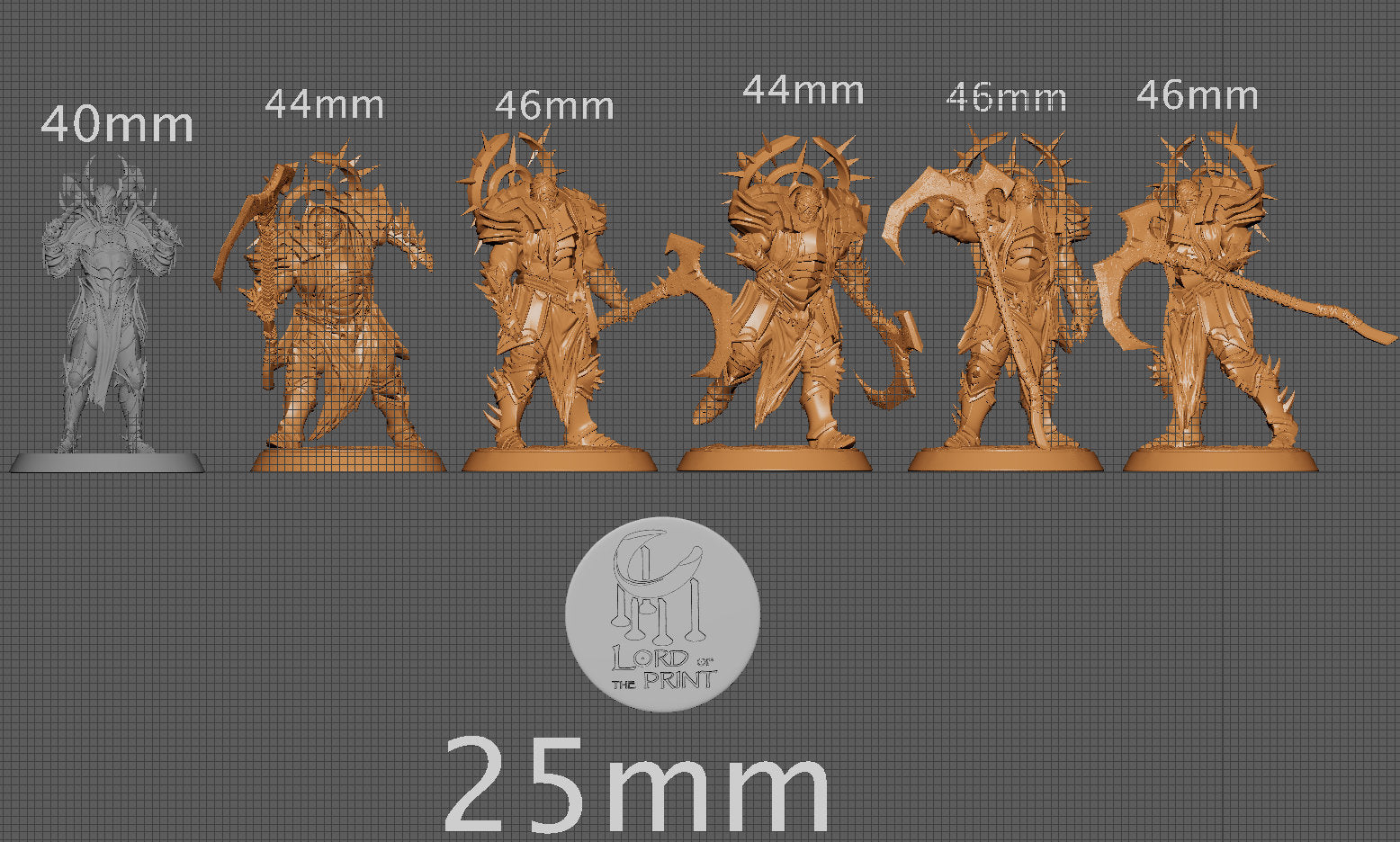 Dark Knight Scythe Squad | Aussie 3D Printed Miniatures and Terrain