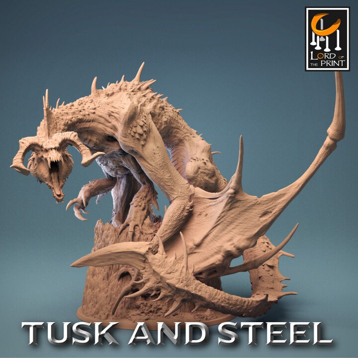 Legendary Chromatic Black Dragon | Aussie 3D Printed Miniatures and Terrain