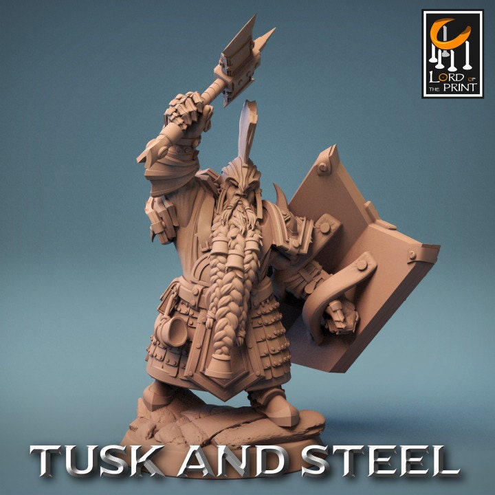 Axe Dwarf Soldiers | Aussie 3D Printed Miniatures and Terrain
