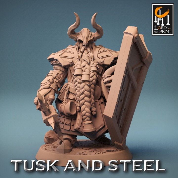 Axe Dwarf Soldiers | Aussie 3D Printed Miniatures and Terrain
