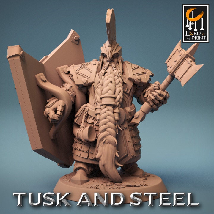 Axe Dwarf Soldiers | Aussie 3D Printed Miniatures and Terrain
