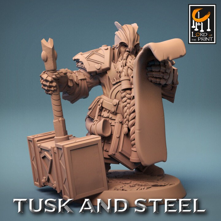 Hammer Dwarf Soldiers | Aussie 3D Printed Miniatures and Terrain