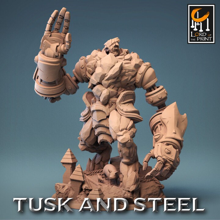 Steel Golem | Aussie 3D Printed Miniatures and Terrain