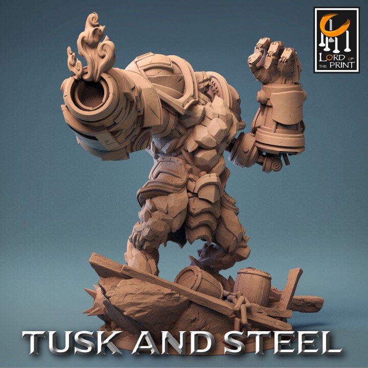 Steel Golem | Aussie 3D Printed Miniatures and Terrain