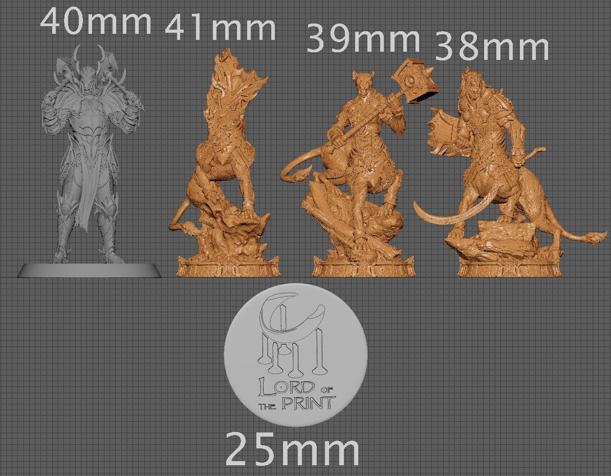 Lionhorde Lieutenants | Aussie 3D Printed Miniatures and Terrain