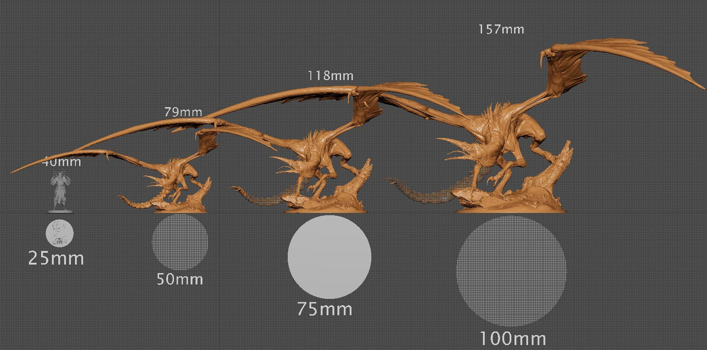 Bloodsucker Dragon | Aussie 3D Printed Miniatures and Terrain