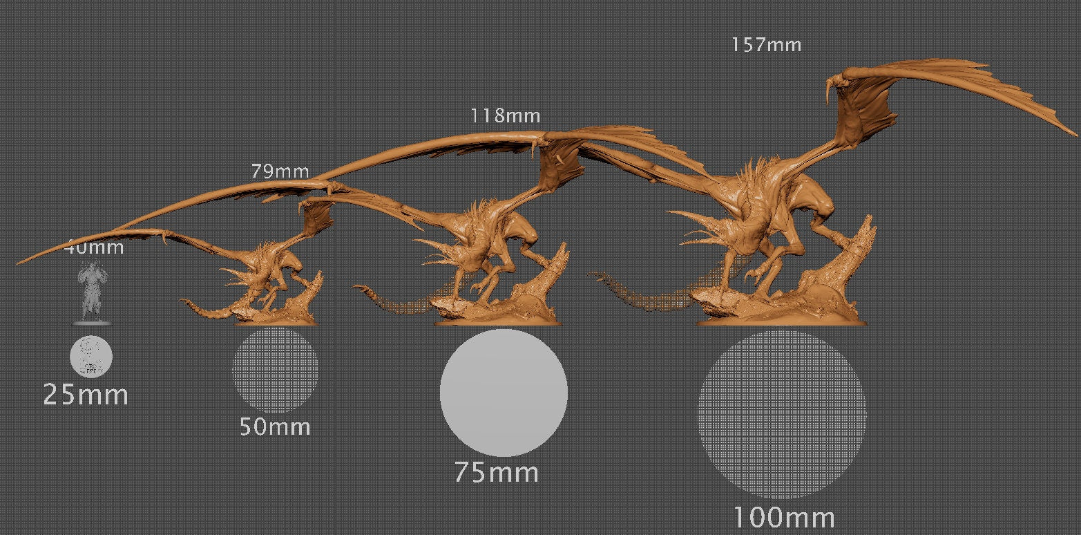 Bloodsucker Dragon | Aussie 3D Printed Miniatures and Terrain