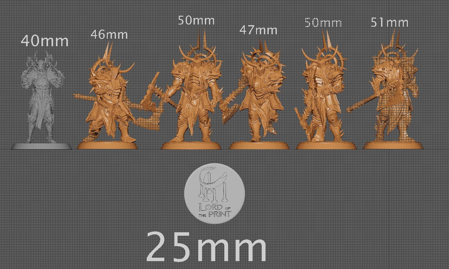 Darknight Axe Squad | Aussie 3D Printed Miniatures and Terrain