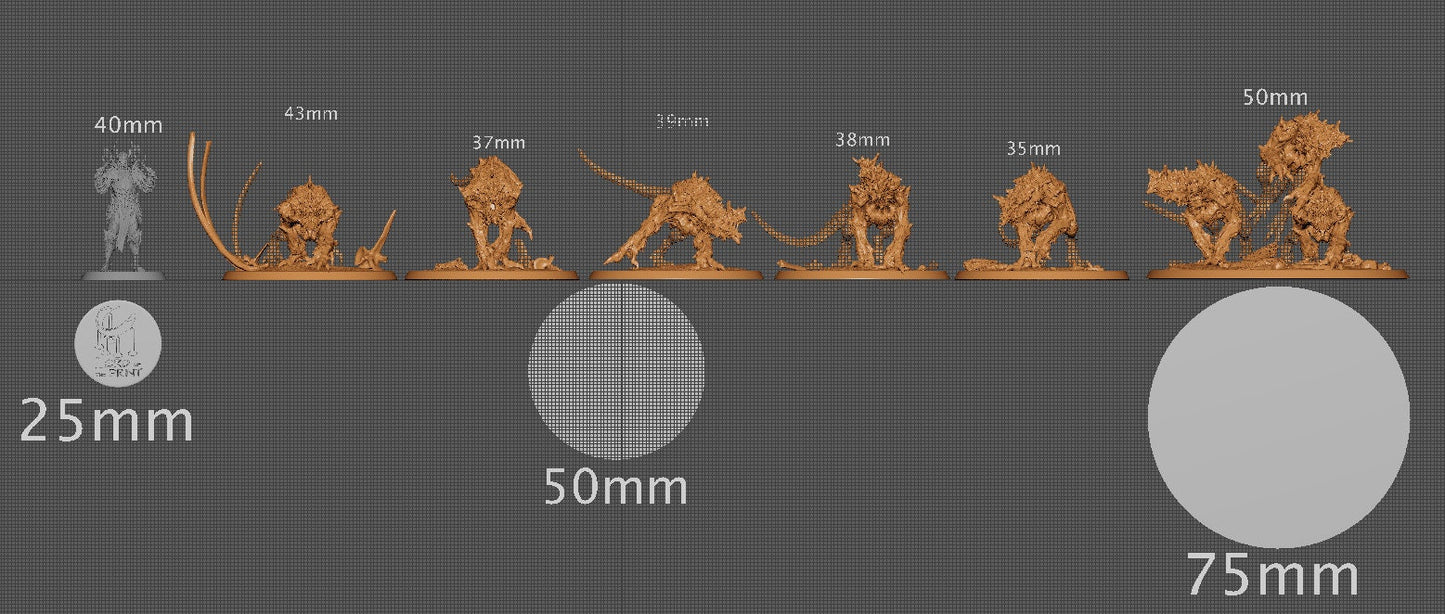 Hellhound Pack | Aussie 3D Printed Miniatures and Terrain