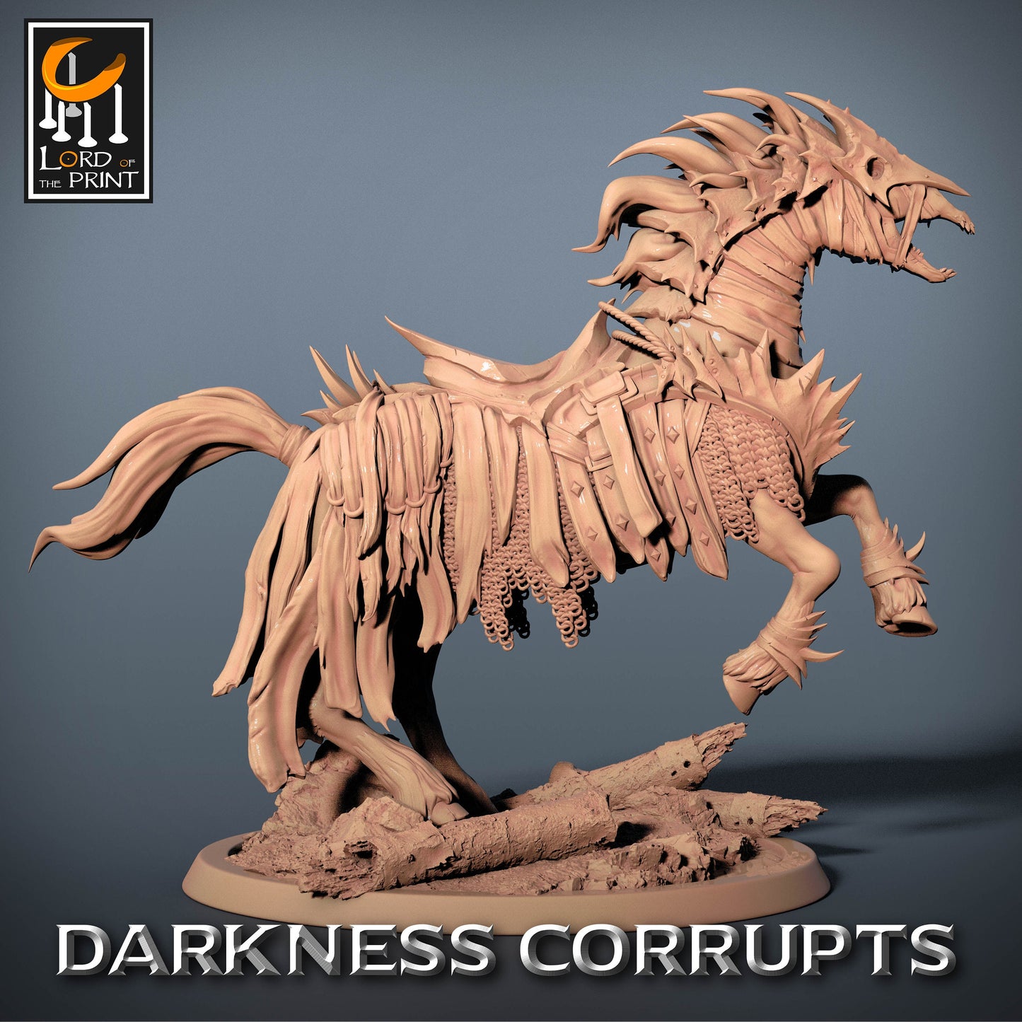 Corrupted Horses, 5 poses, P1 | Aussie 3D Printed Miniatures and Terrain