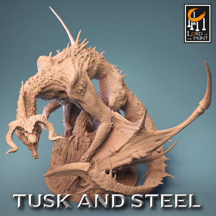 Legendary Chromatic Black Dragon | Aussie 3D Printed Miniatures and Terrain