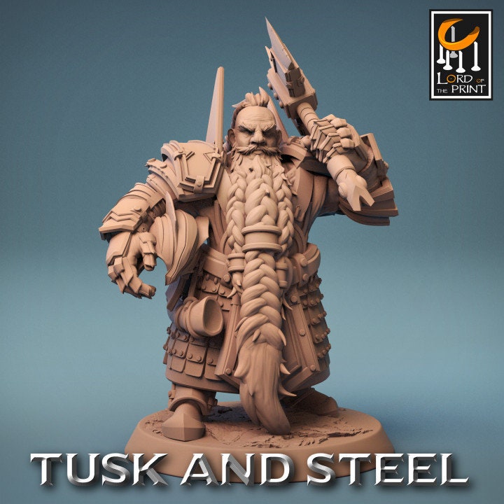 Axe Dwarf Soldiers | Aussie 3D Printed Miniatures and Terrain