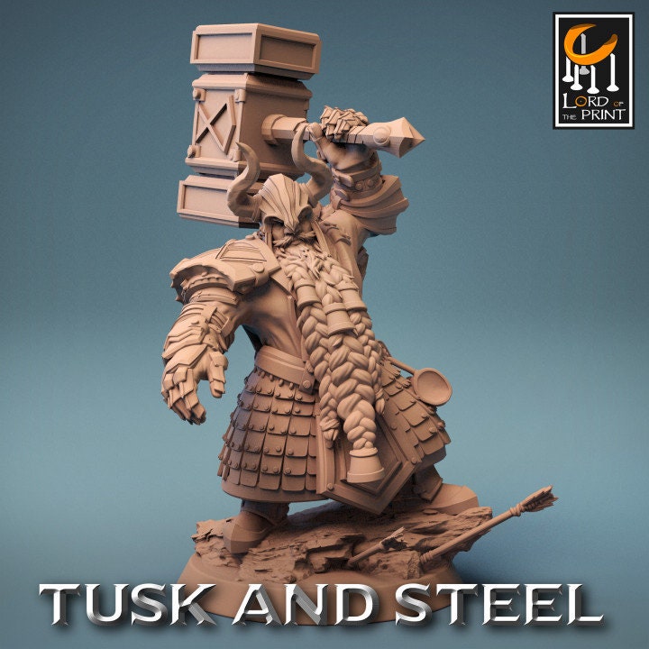Hammer Dwarf Soldiers | Aussie 3D Printed Miniatures and Terrain