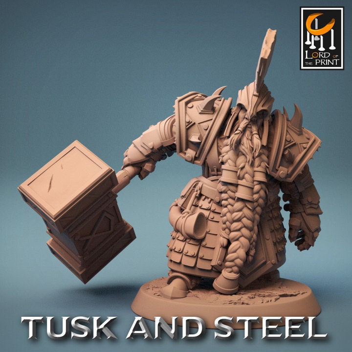 Hammer Dwarf Soldiers | Aussie 3D Printed Miniatures and Terrain