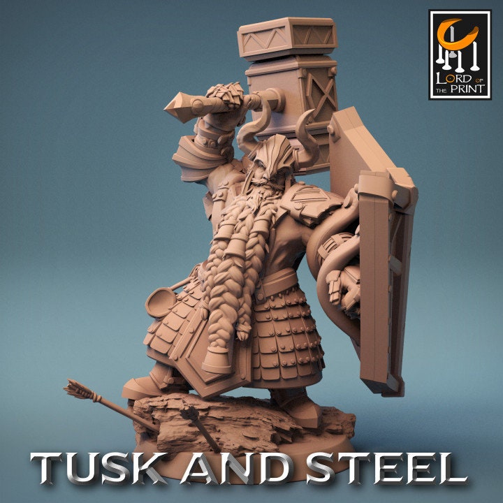 Hammer Dwarf Soldiers | Aussie 3D Printed Miniatures and Terrain