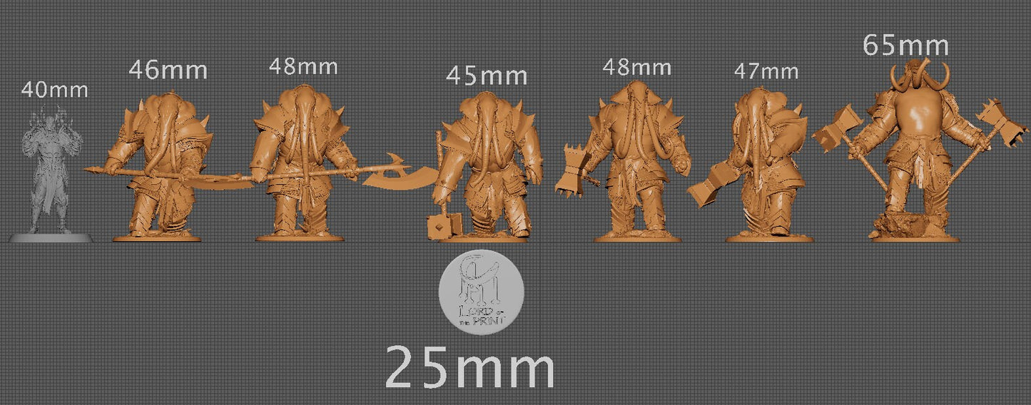 Loxodon Soldiers | Aussie 3D Printed Miniatures and Terrain