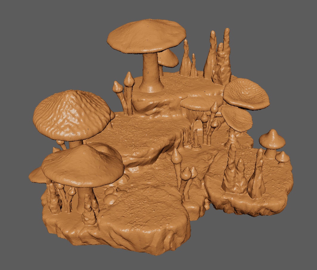 Mushroom Cavern | Aussie 3D Printed Miniatures and Terrain