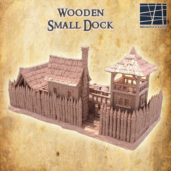 Small Wooden Dock | Aussie 3D Printed Miniatures and Terrain