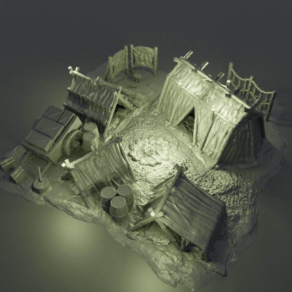 Camp Site Decoration Pack | Aussie 3D Printed Miniatures and Terrain