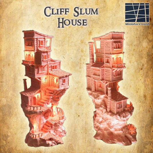 Cliff Slum House | Aussie 3D Printed Miniatures and Terrain