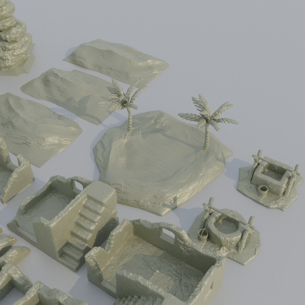 Desert Scatter Terrain | Aussie 3D Printed Miniatures and Terrain