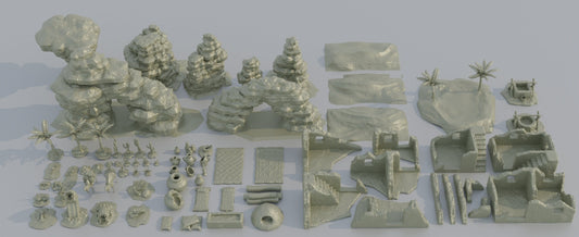 Desert Scatter Terrain | Aussie 3D Printed Miniatures and Terrain