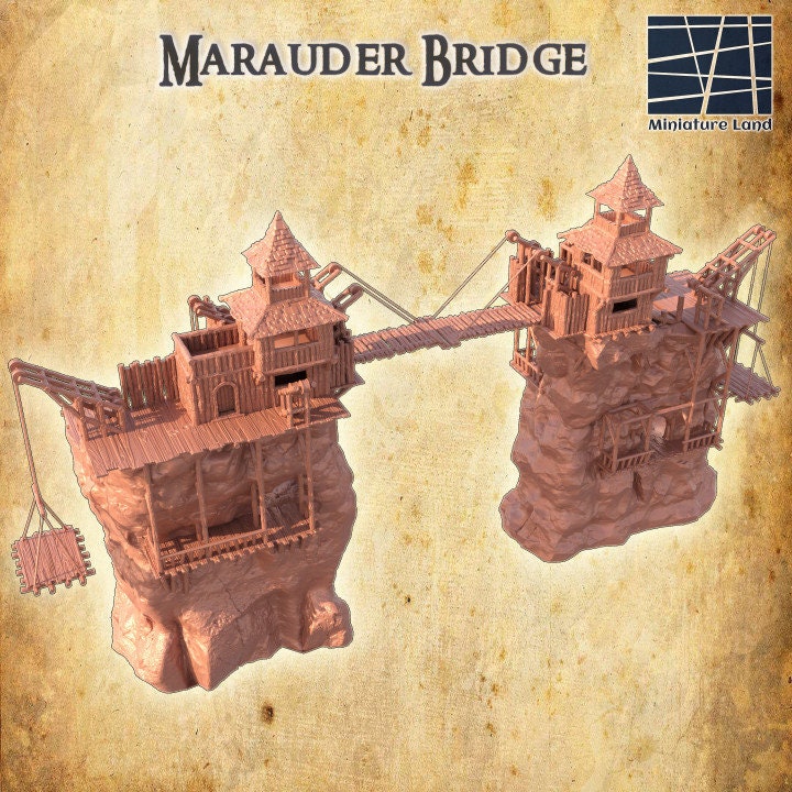 Marauders Bridge | Aussie 3D Printed Miniatures and Terrain