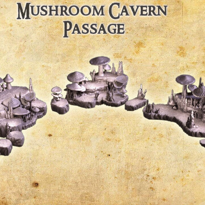 Mushroom Cavern | Aussie 3D Printed Miniatures and Terrain