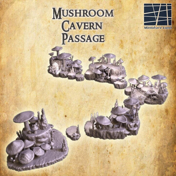 Mushroom Cavern | Aussie 3D Printed Miniatures and Terrain