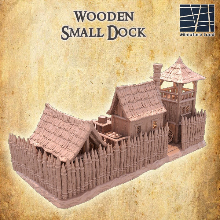Small Wooden Dock | Aussie 3D Printed Miniatures and Terrain