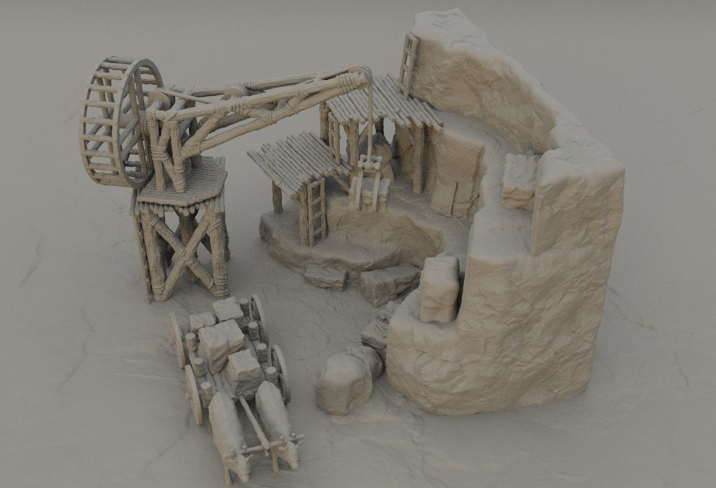 Small Stone Quarry | Aussie 3D Printed Miniatures and Terrain