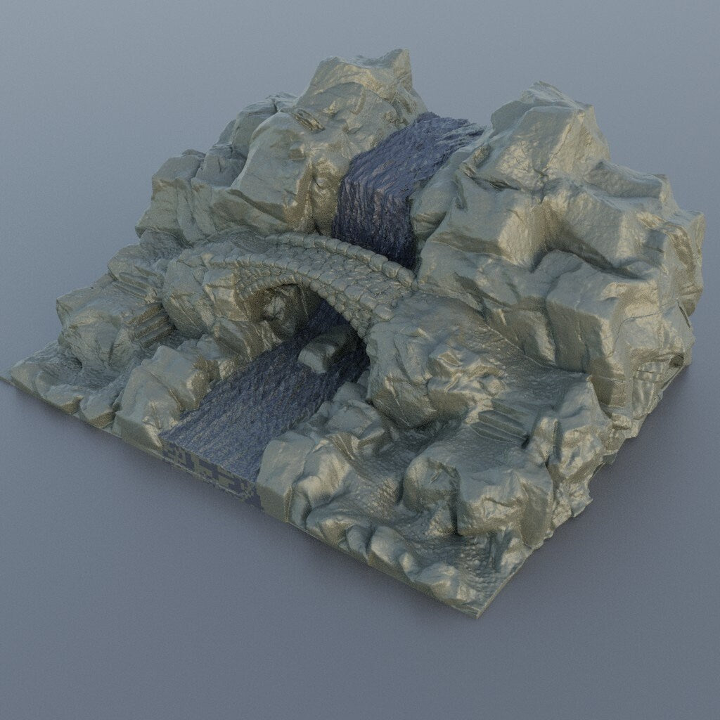 Waterfall Bridge | Aussie 3D Printed Miniatures and Terrain