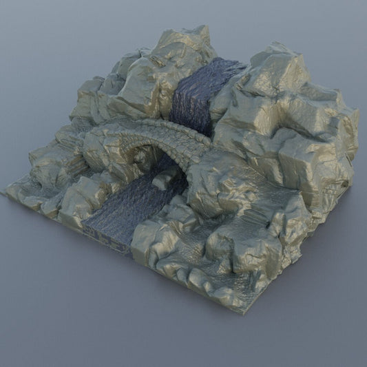Waterfall Bridge | Aussie 3D Printed Miniatures and Terrain