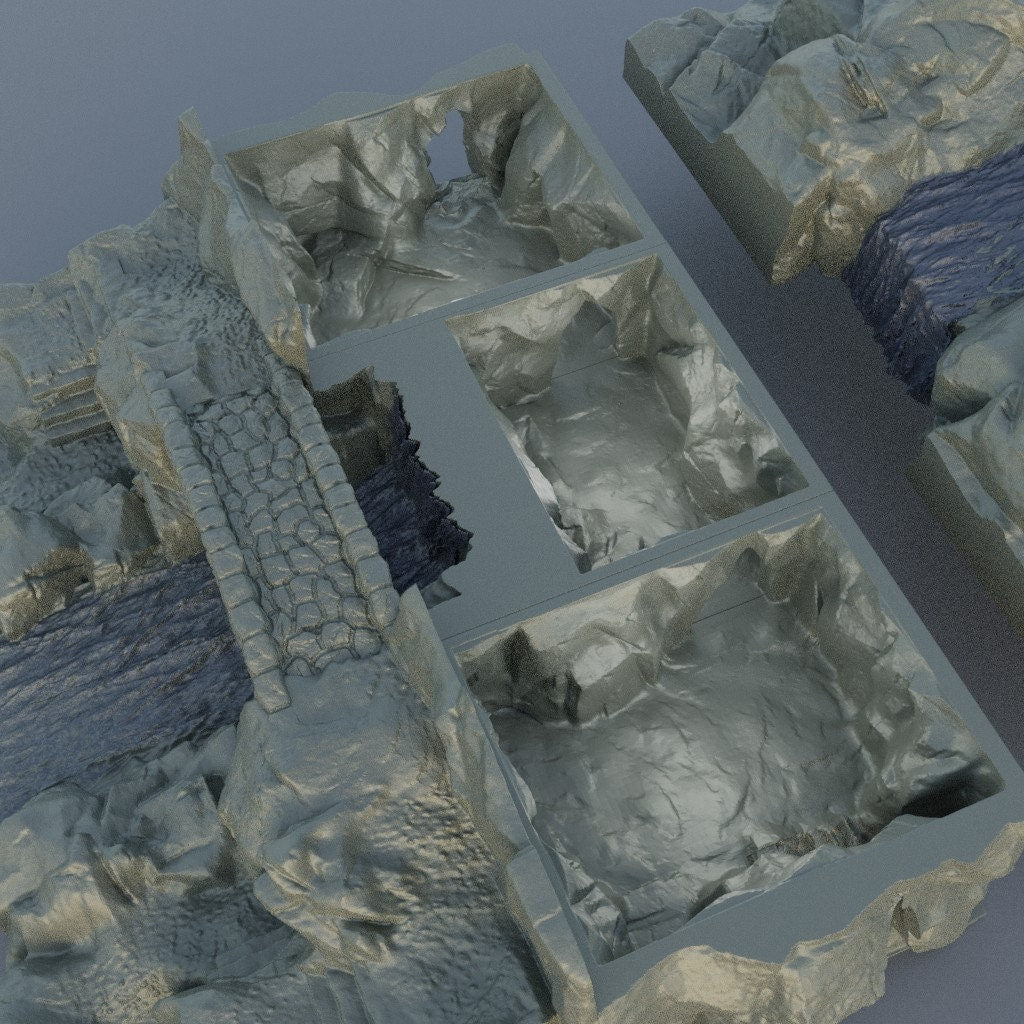 Waterfall Bridge | Aussie 3D Printed Miniatures and Terrain
