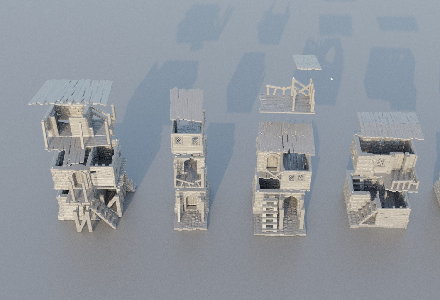 Slum District | Aussie 3D Printed Miniatures and Terrain