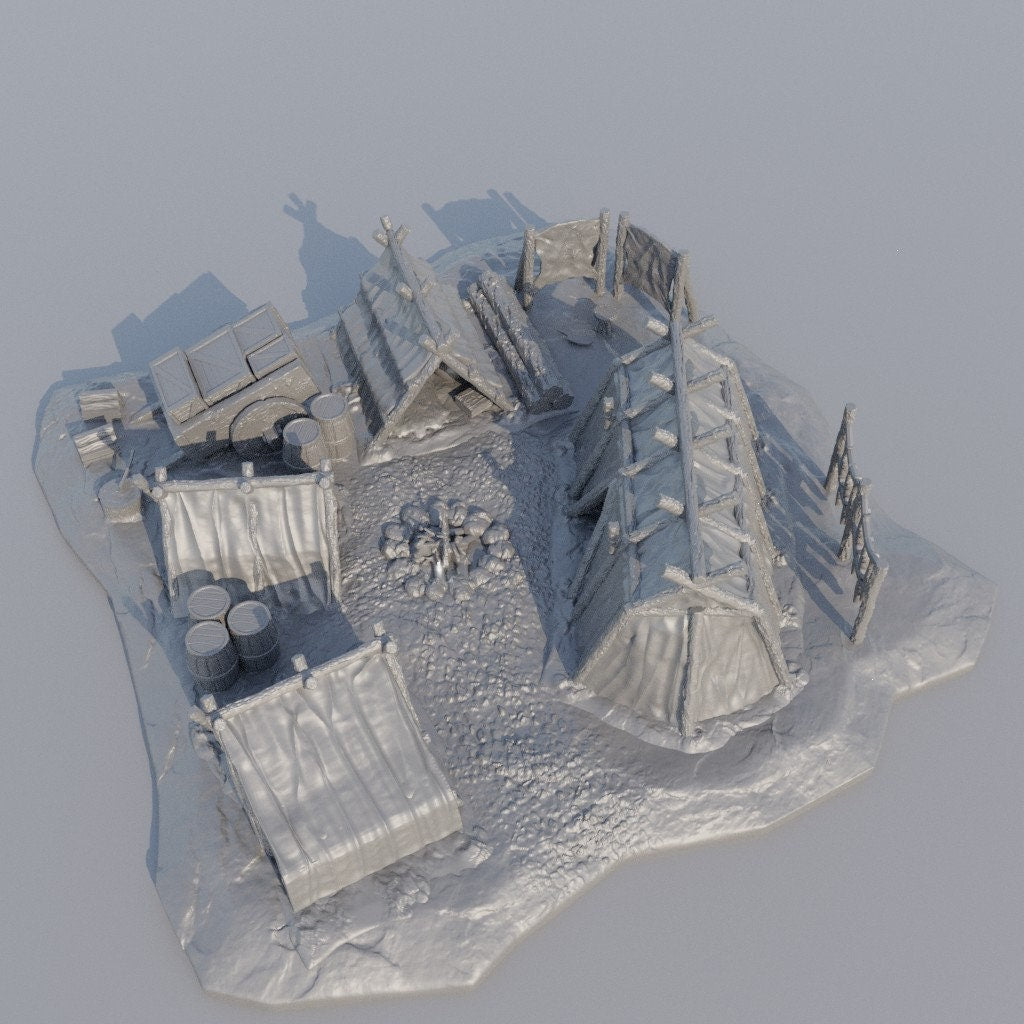 Camp Site Decoration Pack | Aussie 3D Printed Miniatures and Terrain