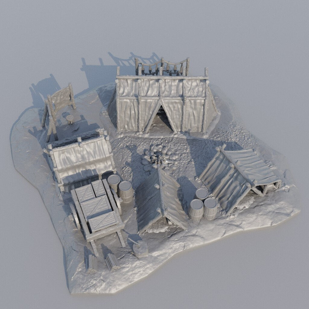 Camp Site Decoration Pack | Aussie 3D Printed Miniatures and Terrain